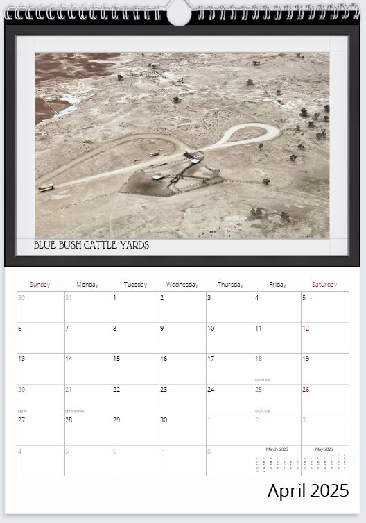 2025 Birdsville Calendar  (Queensland, Australia)