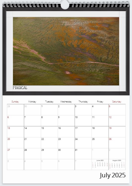 2025 Birdsville Calendar  (Queensland, Australia)